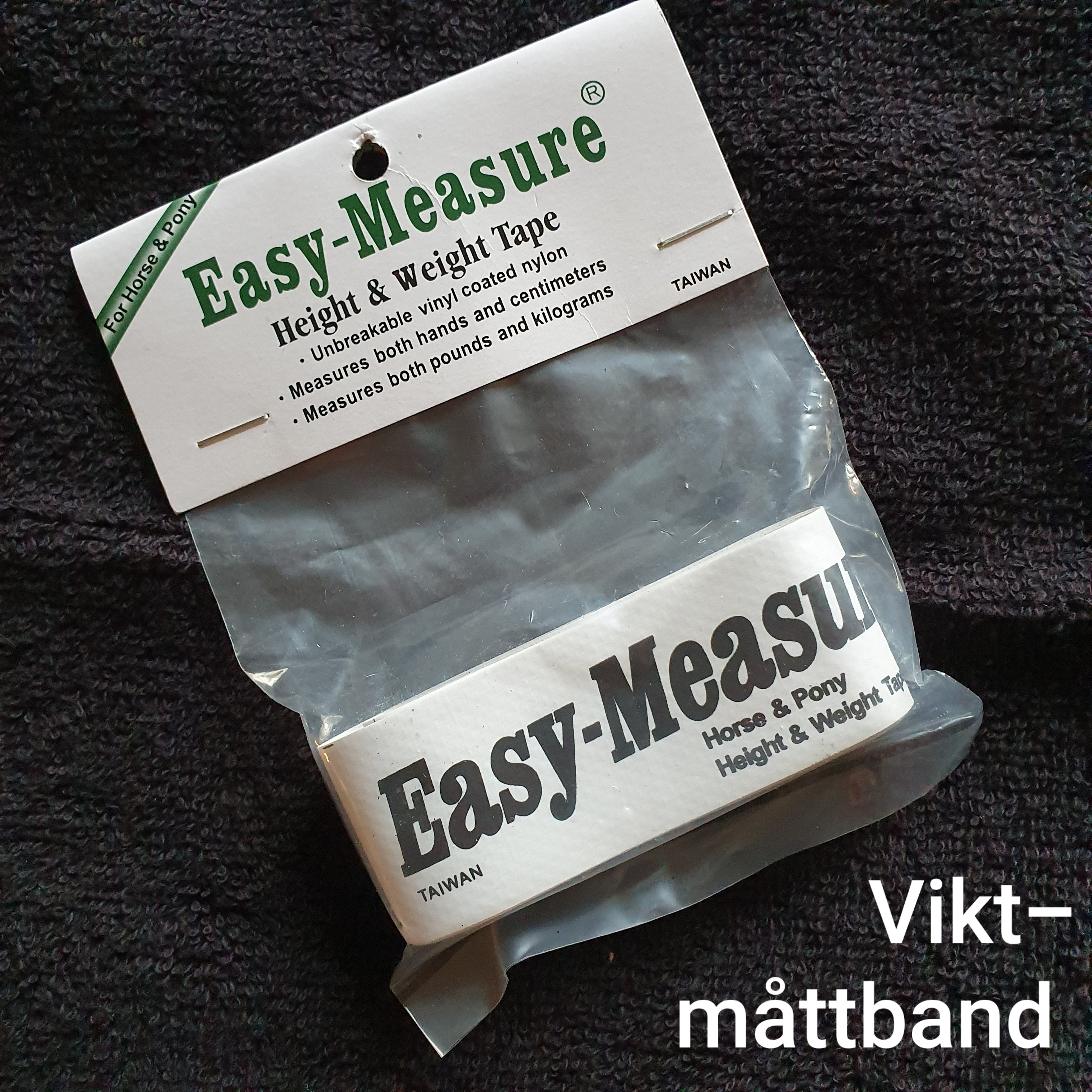 Viktmåttband för häst Smart att mäta sin häst vikt med
