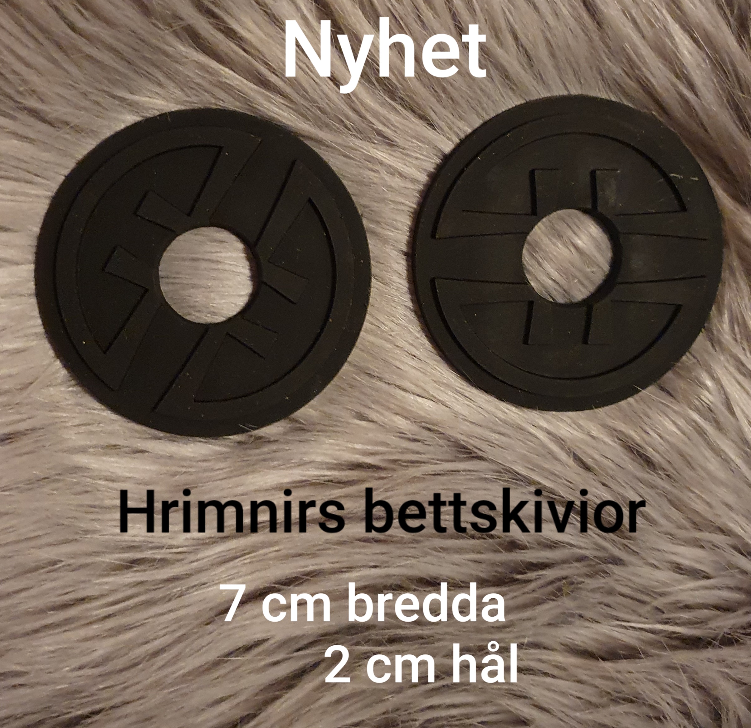 Hrimnirs  snygga o sköna bettskivor  7 cm i silikon Lätta att trä på!  - 3