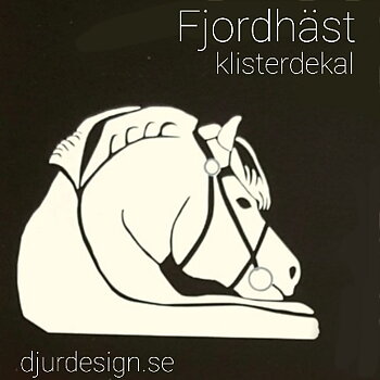 Nr 4 Fjordhäst klisterdekaler många storlekar Mer info kommer inom kort 