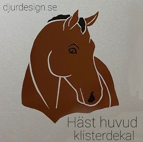 Nr Hästhuvud iflera färg kombination klisterdekaler många storlekar Mer info kommer inom kort 