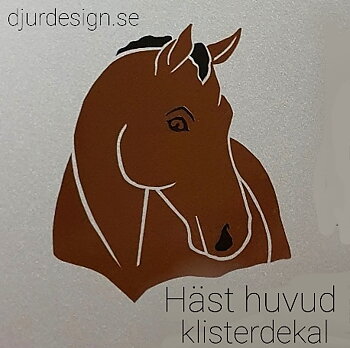Nr Hästhuvud iflera färg kombination klisterdekaler många storlekar Mer info kommer inom kort 