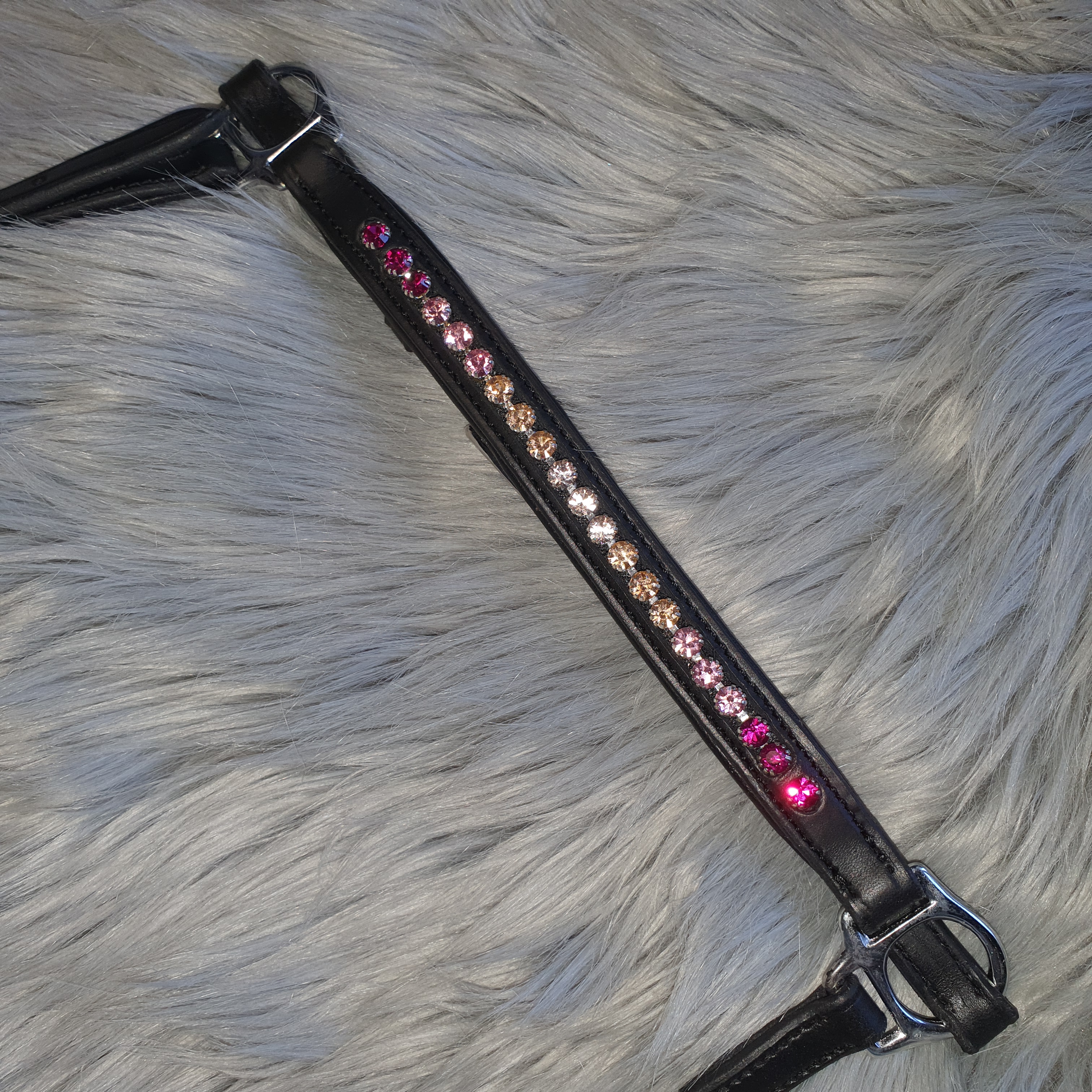 Ny Norsic-Horse Nosgrimma i härliga olika  rosa nyanser 22,5 cm - 4