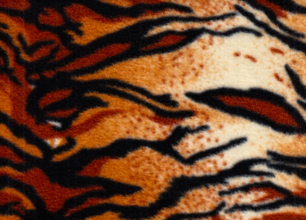 Nr 13 Sadelöverdrag Fleece TIGER  med namn brodyr