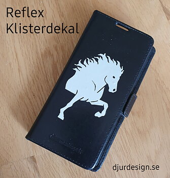 Reflex klisterdekal islandshäst flera storlekar & färger