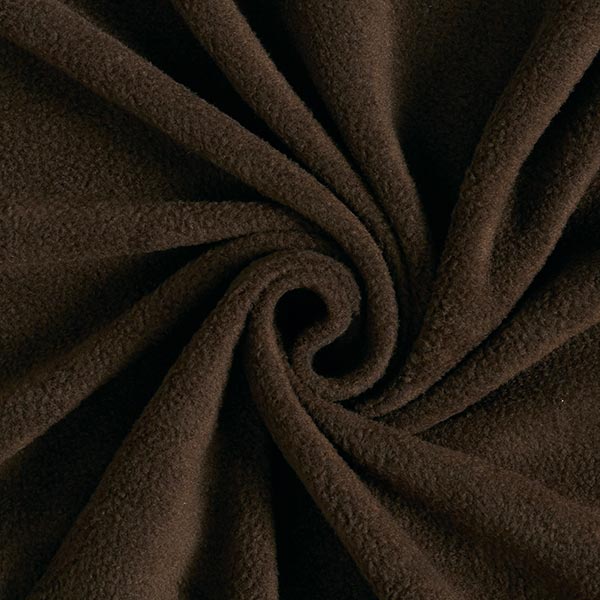  Fleece tyg MÖRKBRUN färg 
