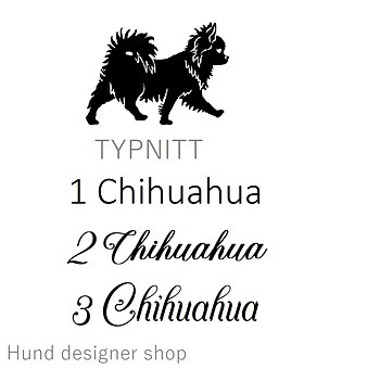 Tröja svart med Chihuahua samt text, Tyck finns i flera färger 