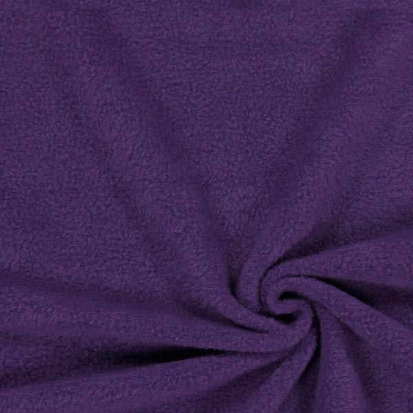 Fleece tyg MÖRKLILA färg