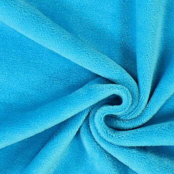 Fleece tyg TURKOS färg