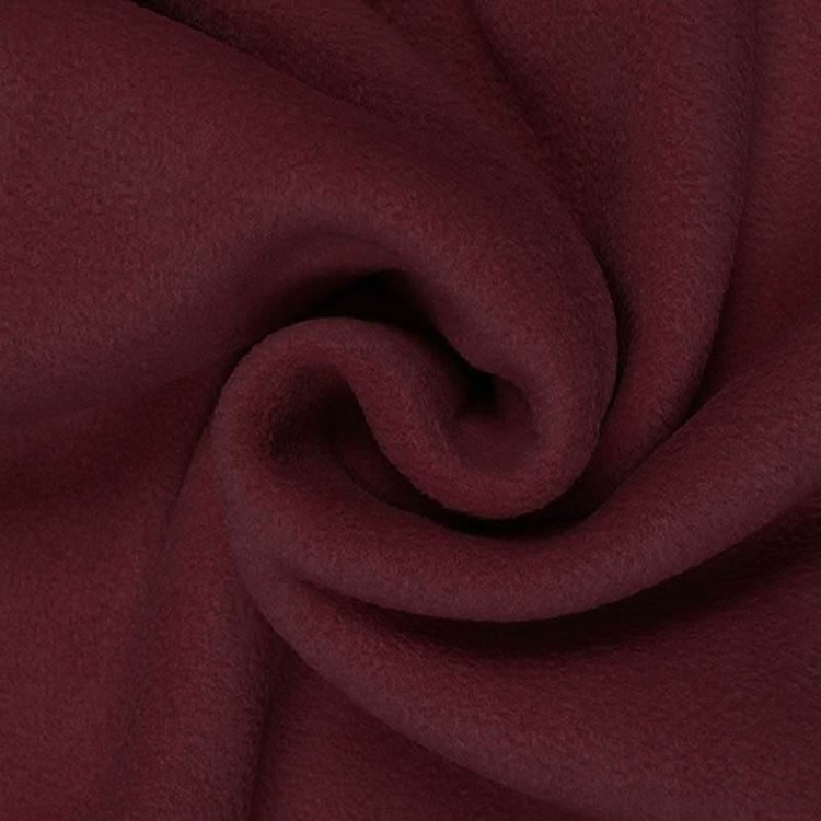 Fleece tyg VINRÖD färg