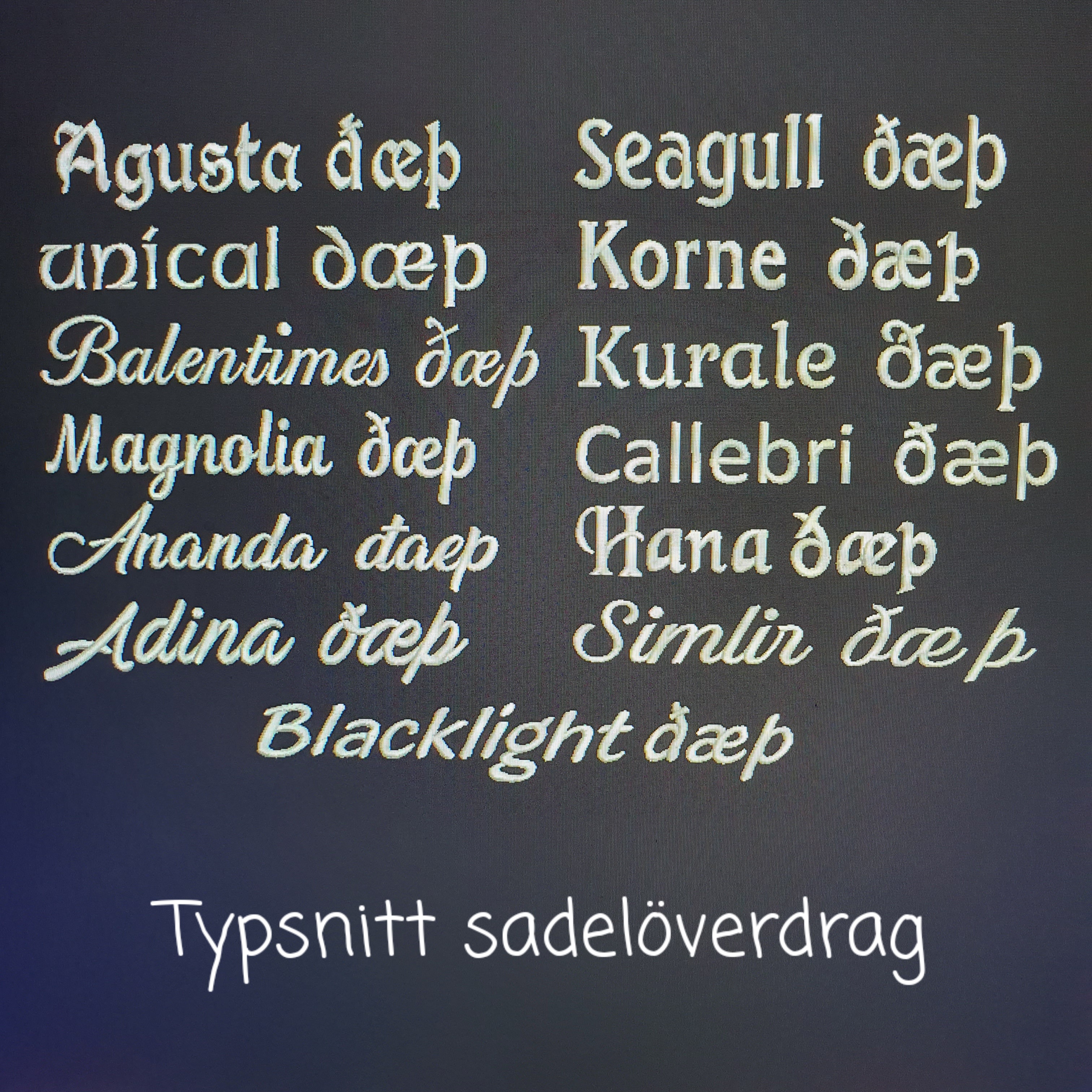 Nr 14 Sadelövrdrag  i Fleece med hopphäst och 2 rader namn - 3