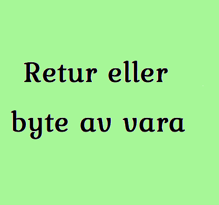 Jag vill sända denna vara i retur 