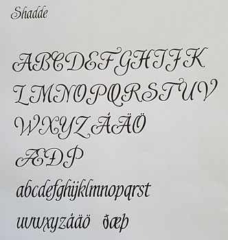 Klisterdeka Text 15 cm höga l till transport 16 olika typsnitt 