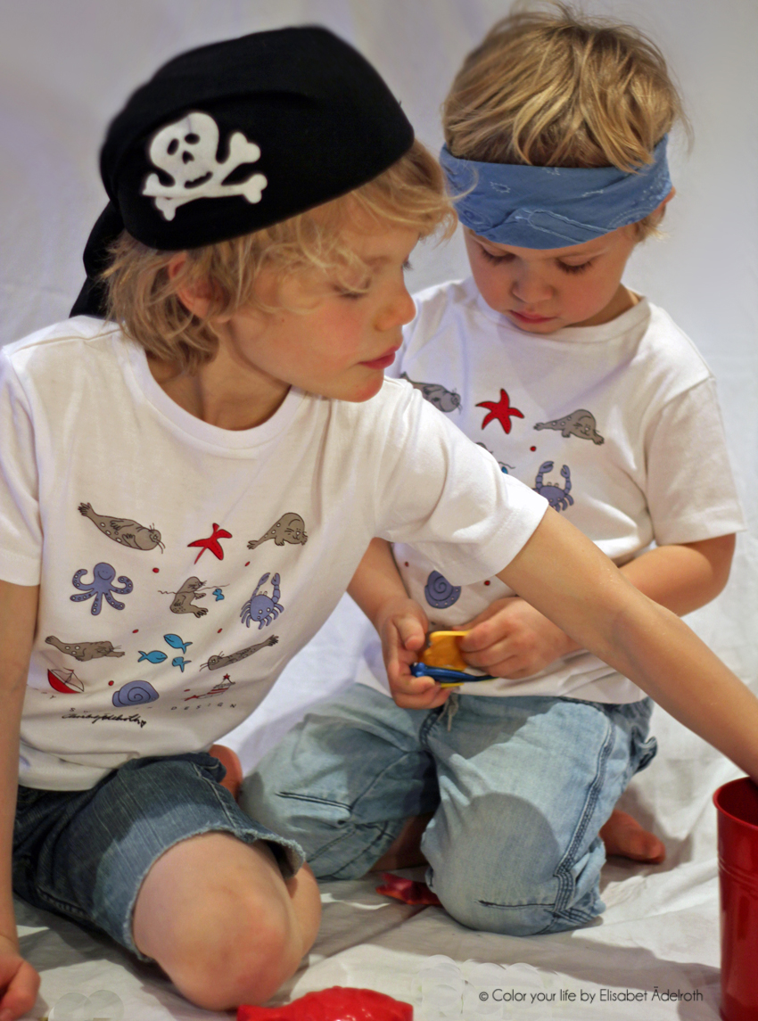 T-shirt barn-med glada sälar  - 5