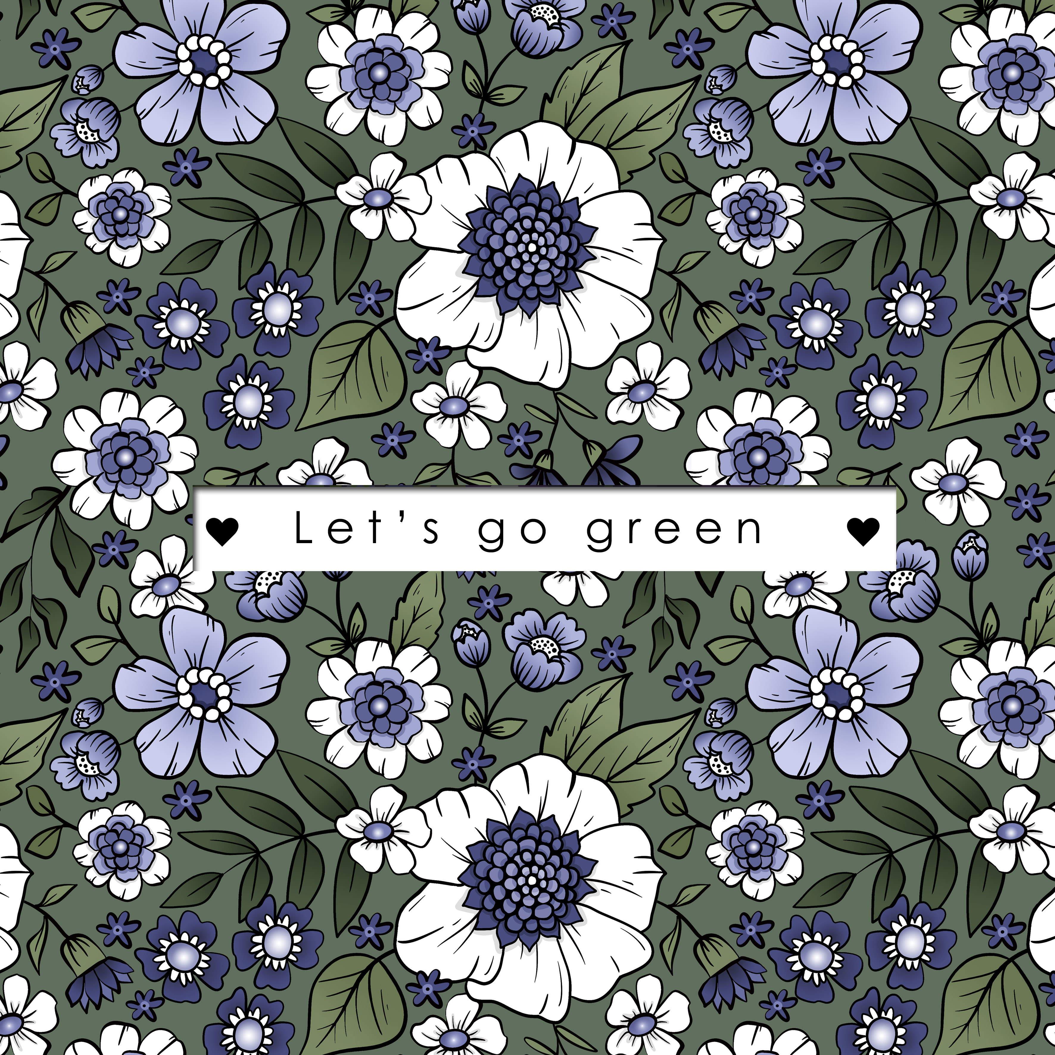 SLUTSÅLT Jerseytyg ekologisk bomull,  "LET'S GO GREEN", metervara - 6