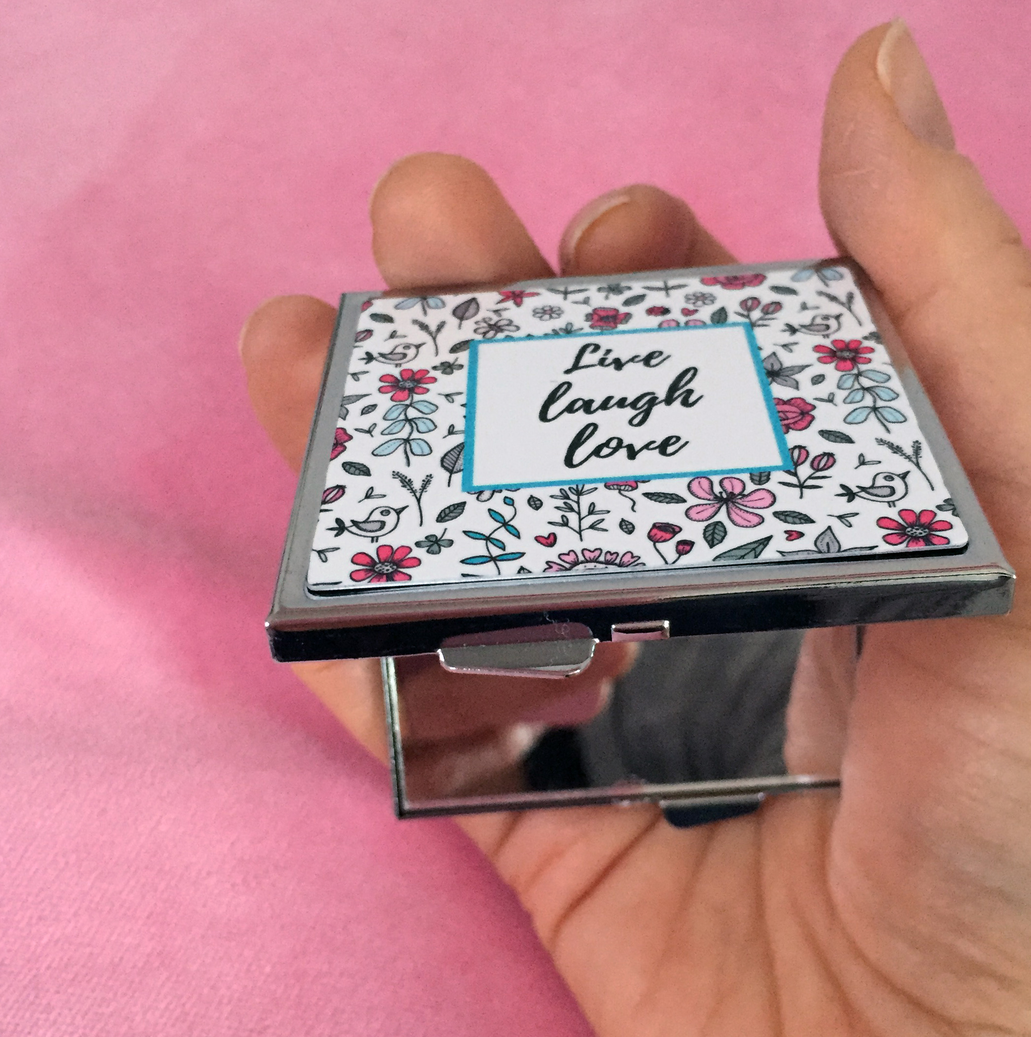 Fickspegel "Live laugh love" - 2