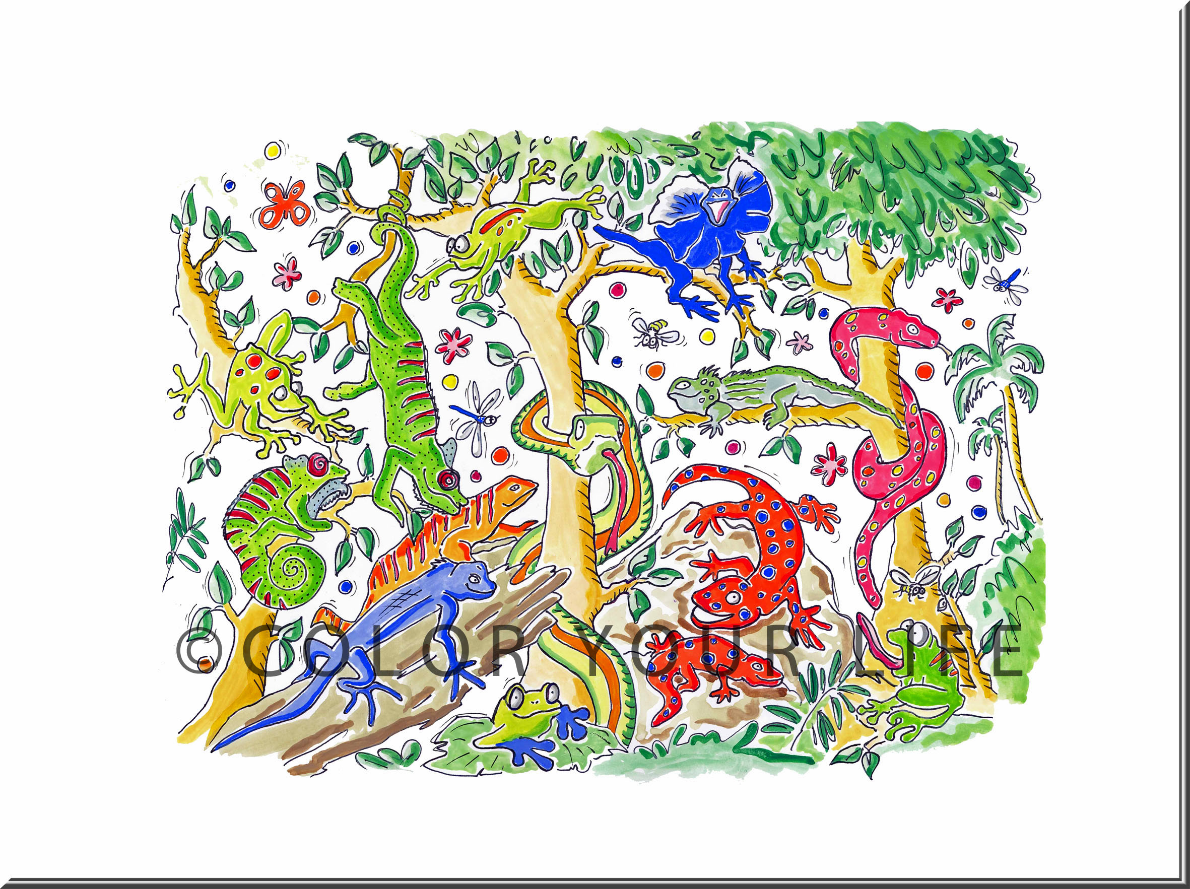 Krälande krumelurer Fine art giclée