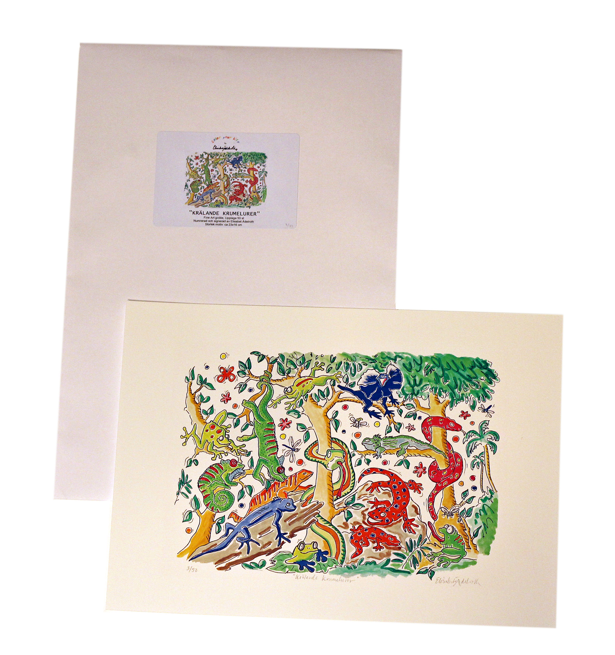 Krälande krumelurer Fine art giclée - 2
