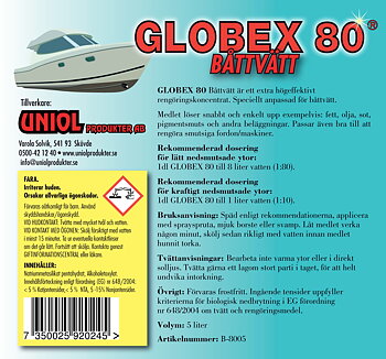 Globex 80 Båttvätt 5 Liter