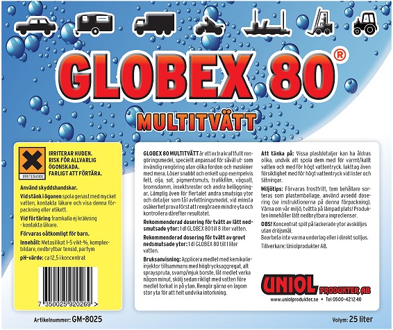 Globex 80 Multitvätt 25 liter
