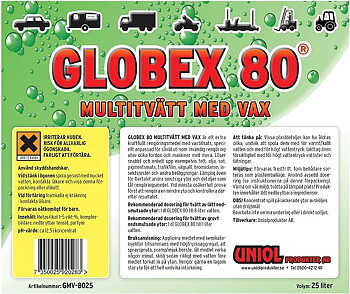 Globex 80 Multitvätt med vax 25 liter