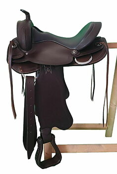 Bomlös westernsadel- "Short back", utbytbart framvalv.