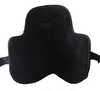 Bomlös sadel i syntet- Svart - Close contact . 18"