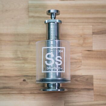 Sspunding valve med skala TC 1.5"