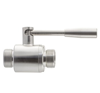 Kulventil 3/4", rostfri