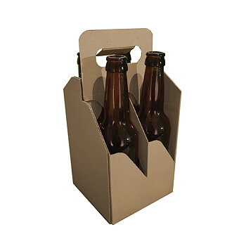 Four Pack Bottle Carrier brown, 200 pcs