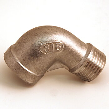 Vinkelkoppling 90° 1/2" FPT - 1/2" MPT