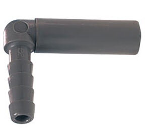 John Guest Elbow 3/8" stem - 6,4 mm barb