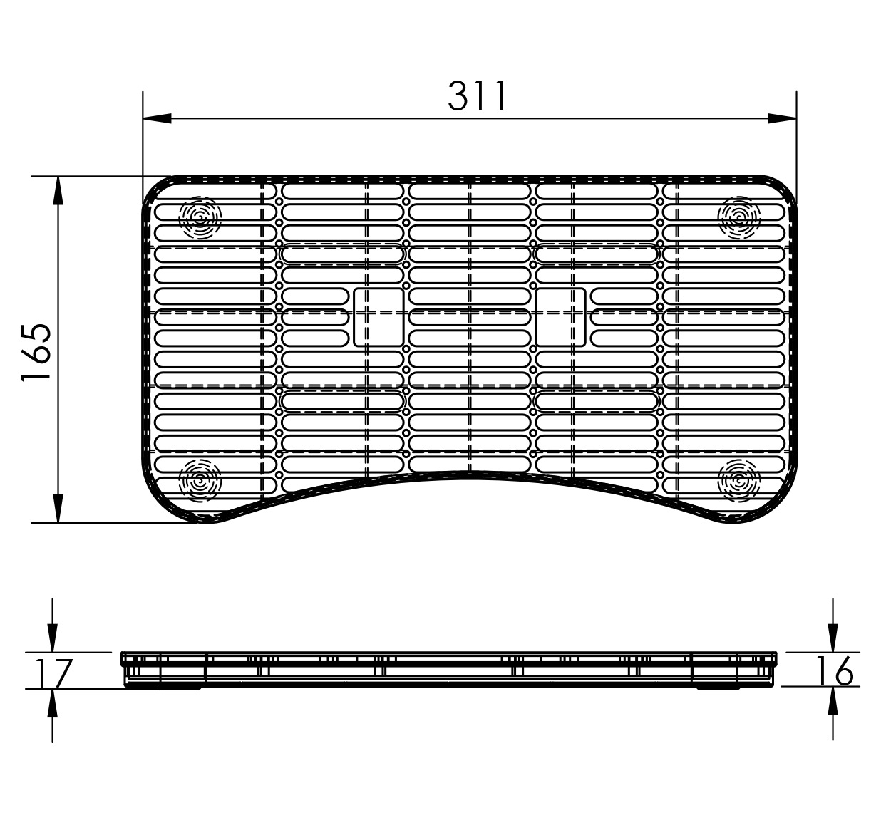 Cal-Mil Cater Choice System Clear Acrylic Tray - 10L x 10W x 3H