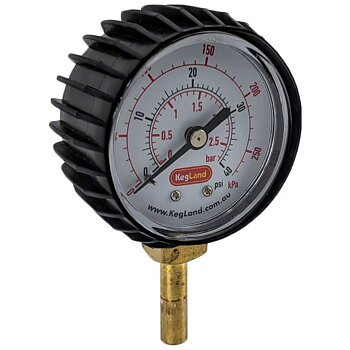 Gauge with 8 mm stem