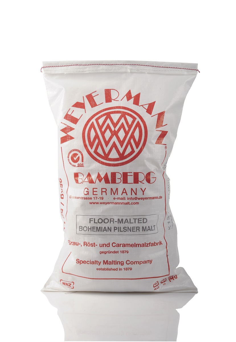 Floor-Malted Bohemian Pilsner Malt (Weyermann®), whole, 25 kg - 4