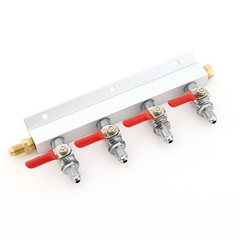 Threaded CO2 Manifold - 4 vejs