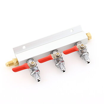 Threaded CO2 Manifold - 3 vejs