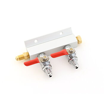 Threaded CO2 Manifold - 2 vejs