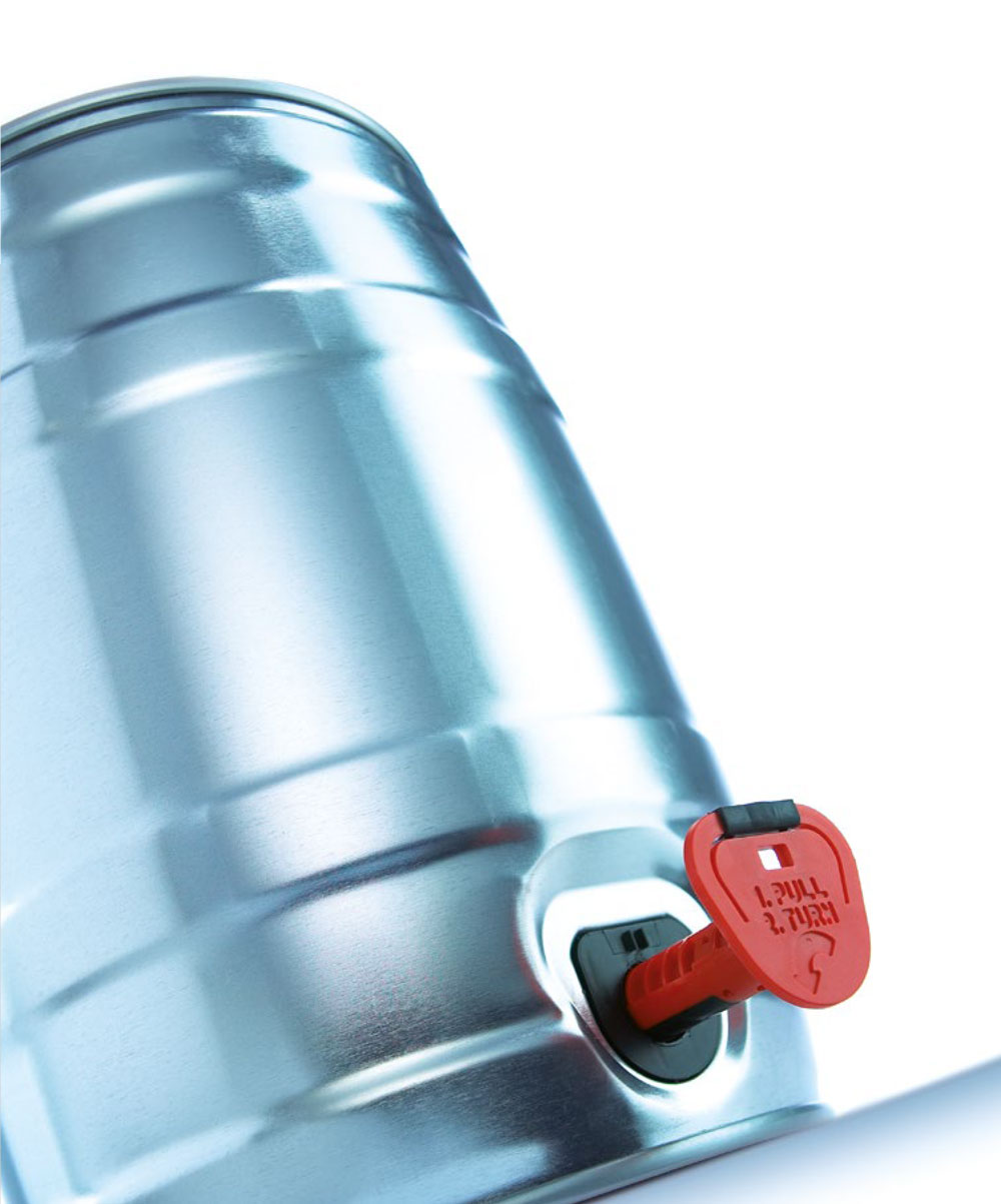 5L mini Beer Keg/Growler con C02 dispenser 