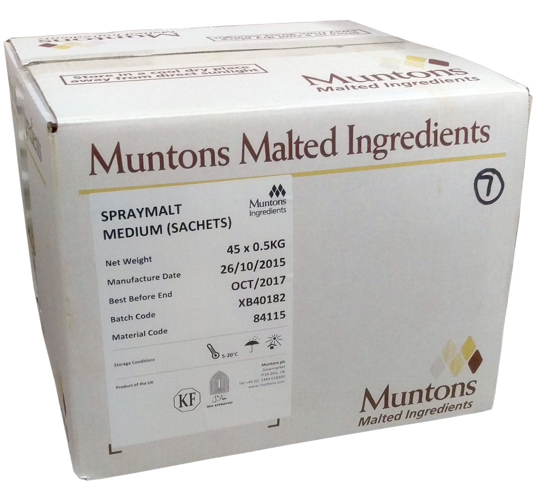 45-pack, Spraymalt Extra Dark Muntons 500 g - 2