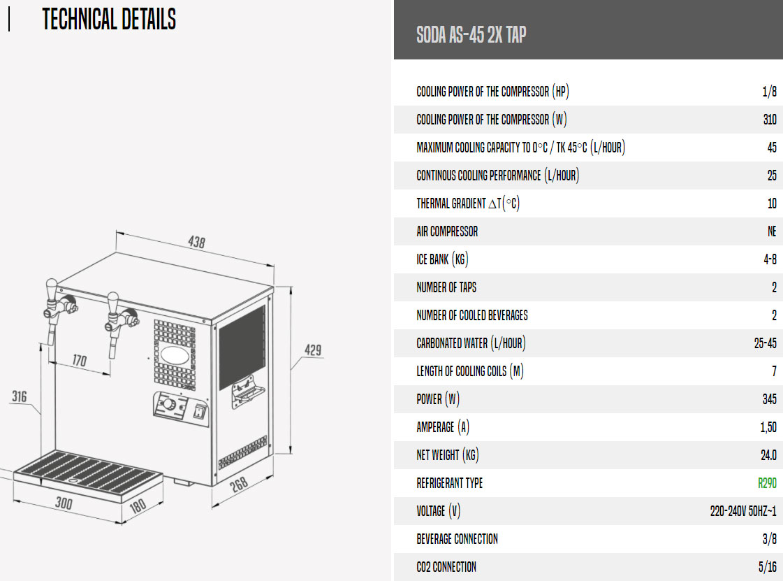 Lindr Soda AS-45 (2 tappar) - 6
