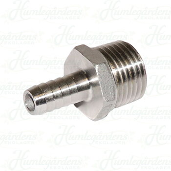 kobling 1/2" MPT - 9,5 mm nippel