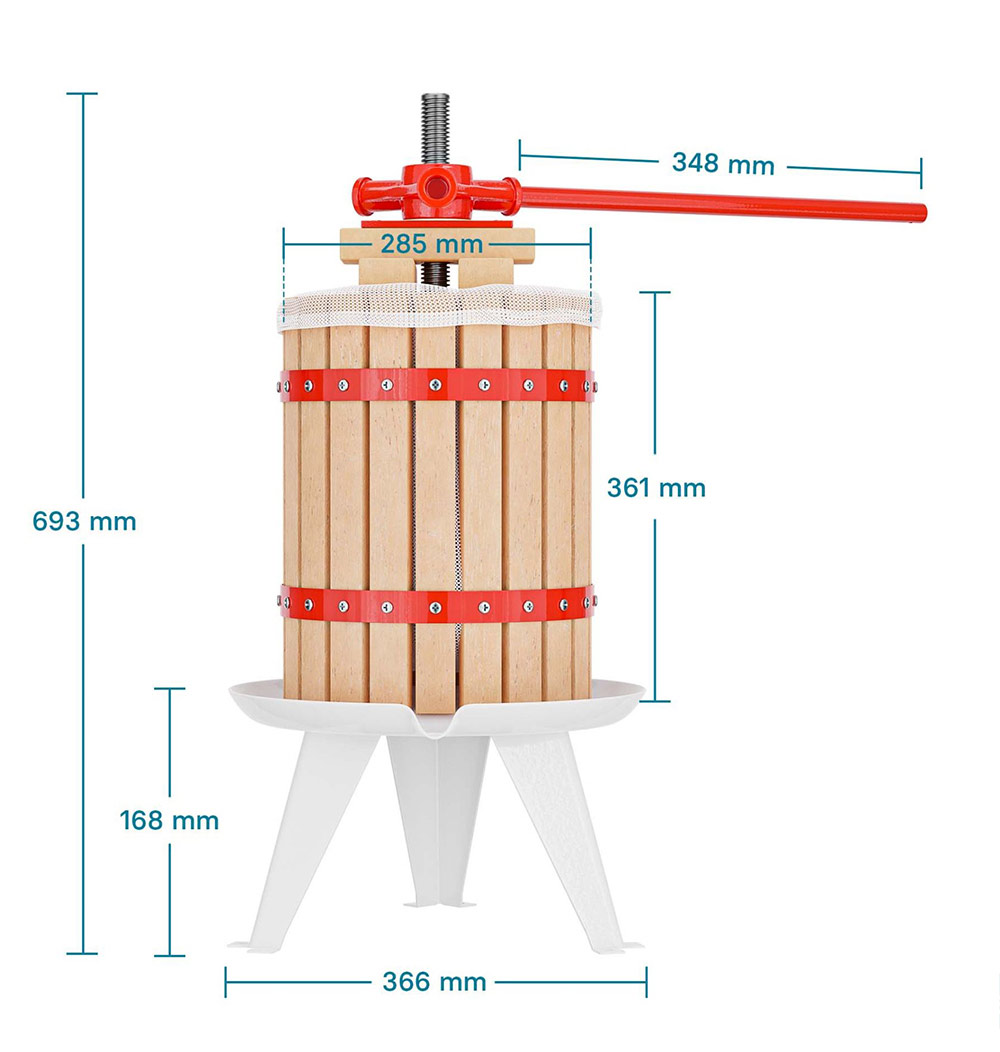 Mekanisk fruktpress 18 l - 3