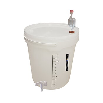 Complete fermenting pail with tap 15 l