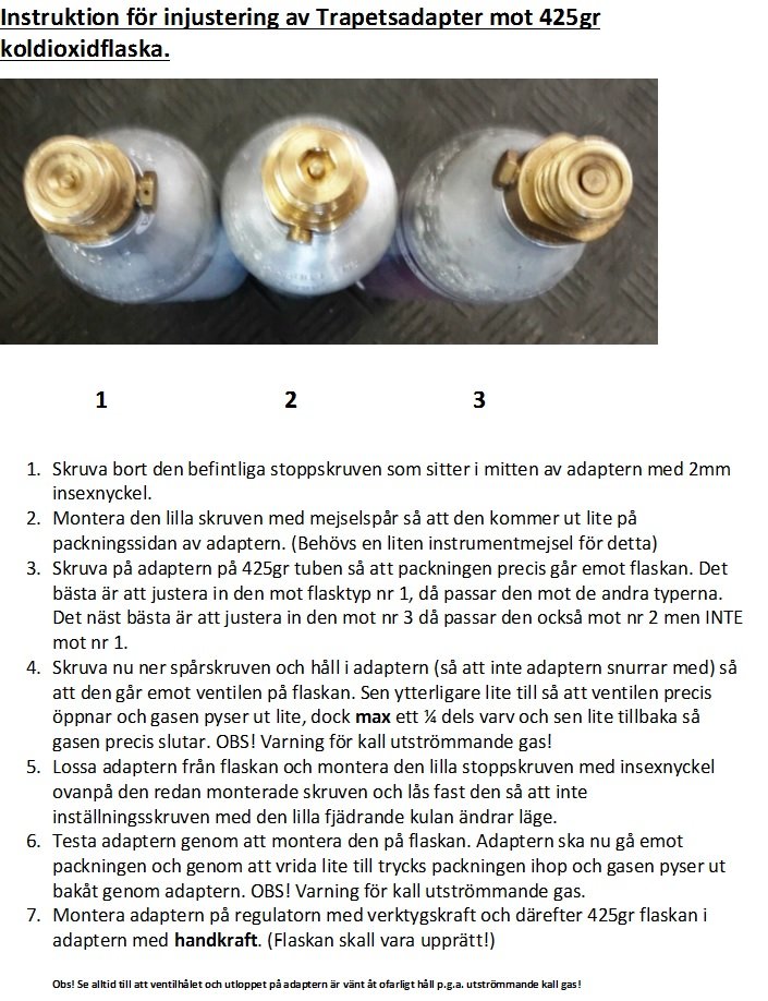 Trapetsadapter (typ 2.3) - 2