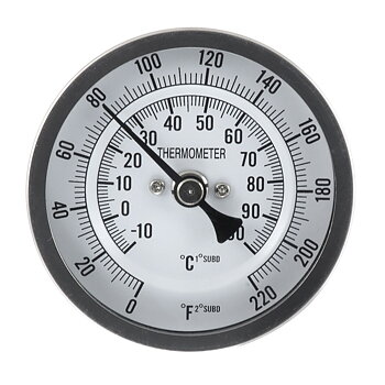 in-line termometer Camlock
