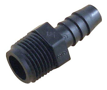 kobling 1/2" MPT - 12 mm nippel (plast)