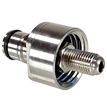 Gängad PET-adapter (rostfri)