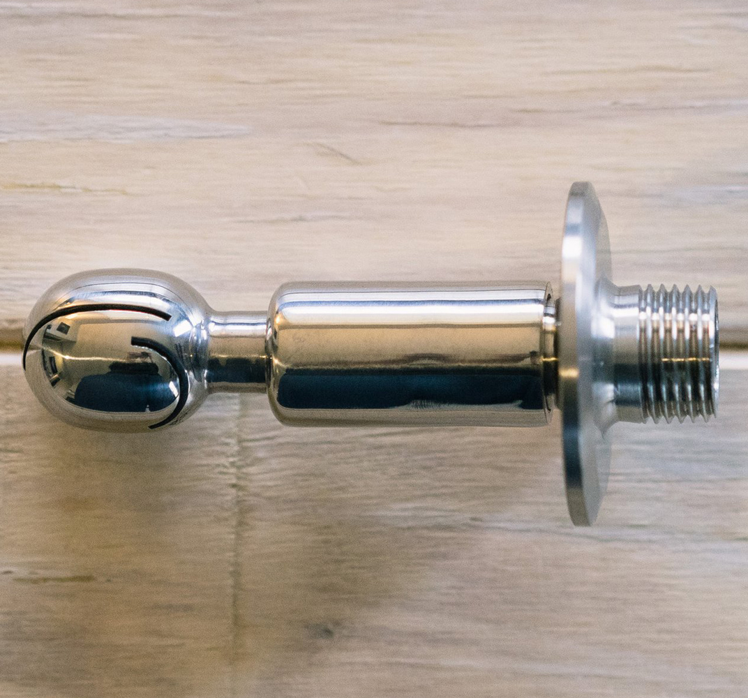 Rotating CIP Micro Spray Ball 1.5" TC - 1/2" MPT - 3