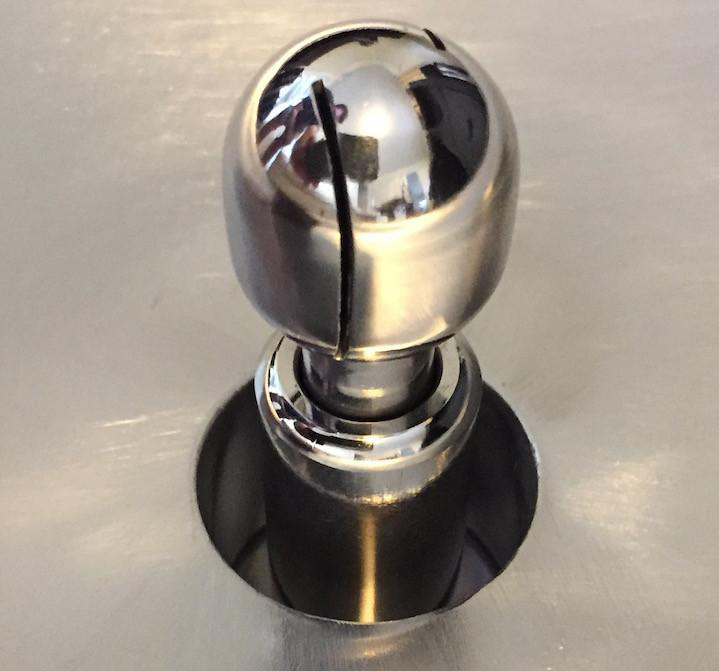 Rotating CIP Micro Spray Ball 1.5" TC - 1/2" MPT - 5