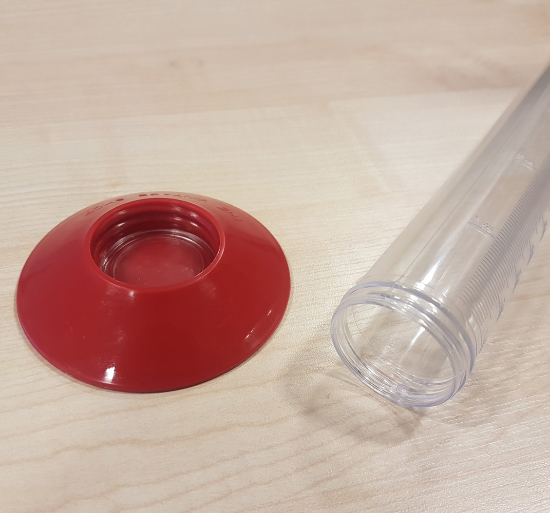 Plastic test jar 210 ml - 4
